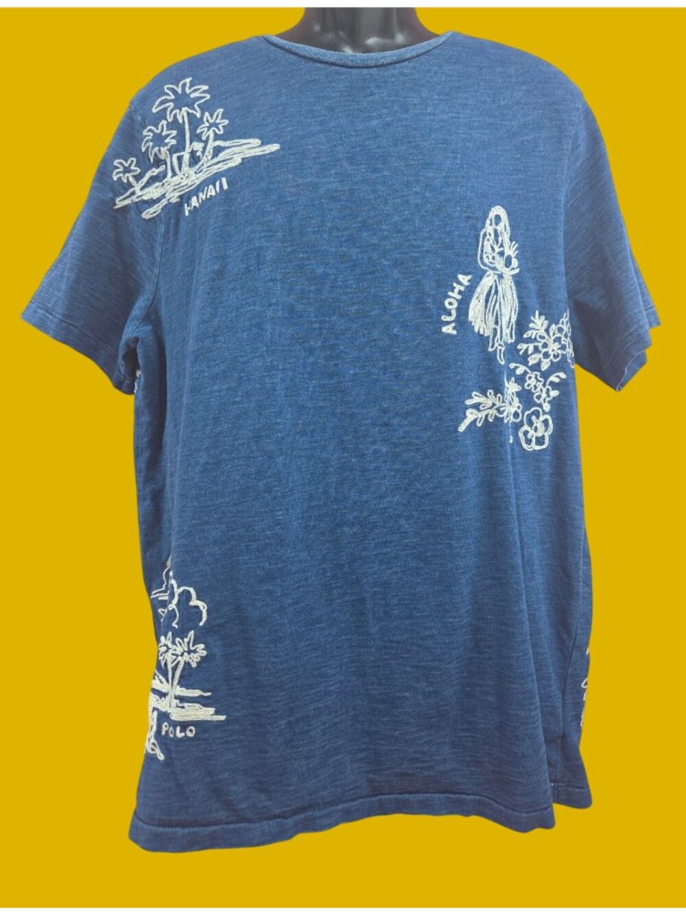 Polo Ralph Lauren Womens Aloha Hawaii Embroidered Top XLT